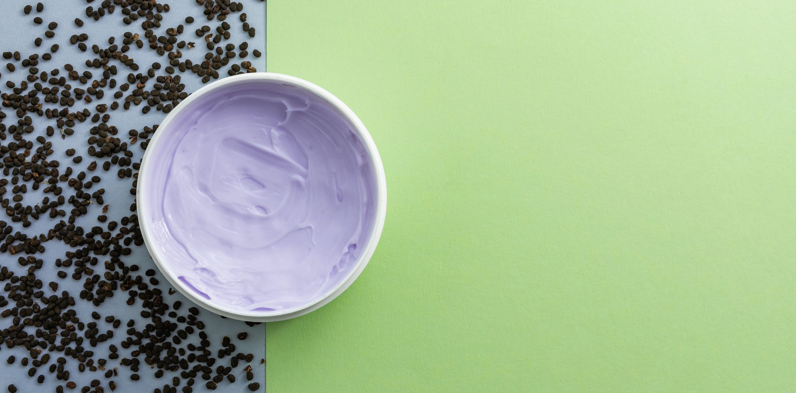 Natural skincare ingredients arranged on a clean surface